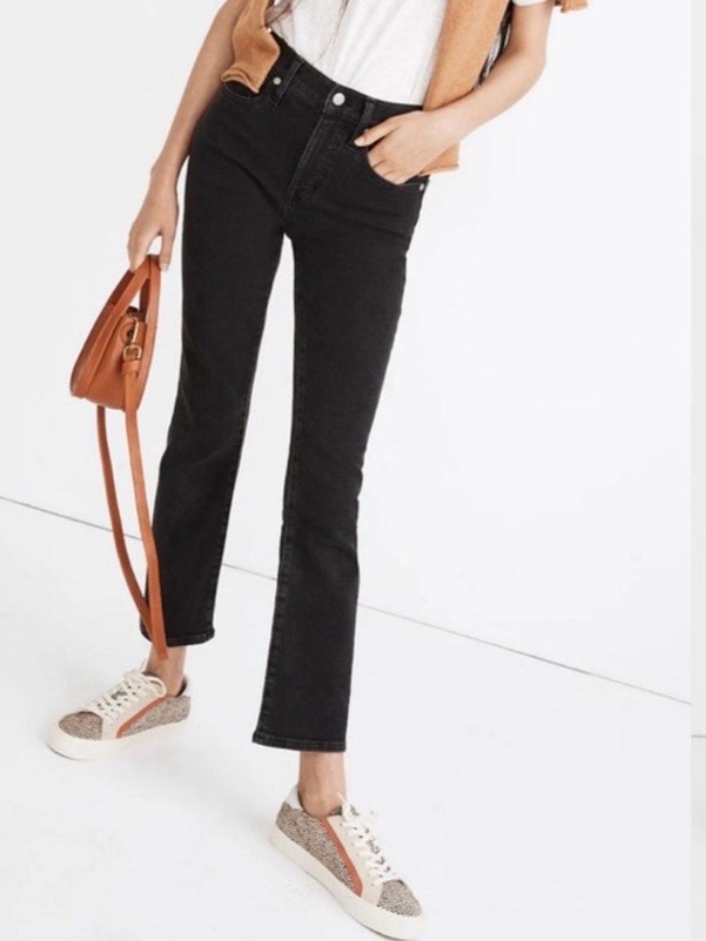Madewell Cali Demi-Boot Kick Out Mid-Rise Stretch Jeans Size 29